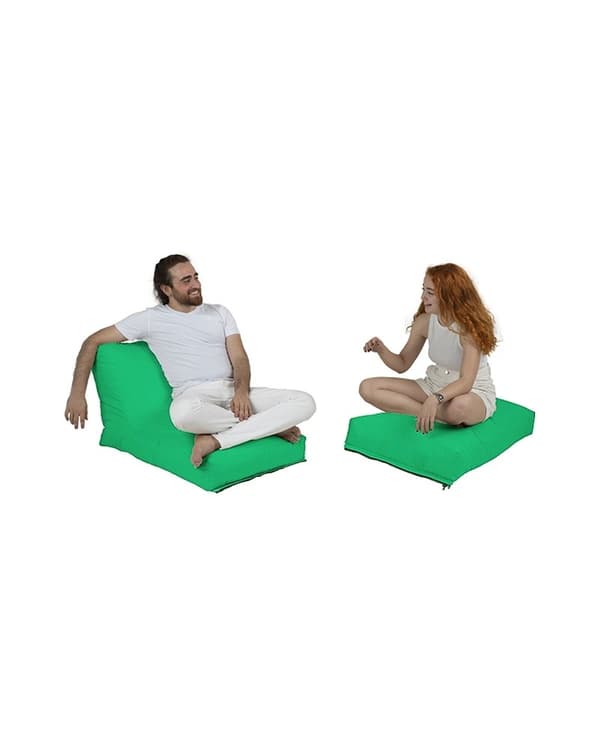Garden Bean Bag Siesta Bäddsoffa Puff - Grön