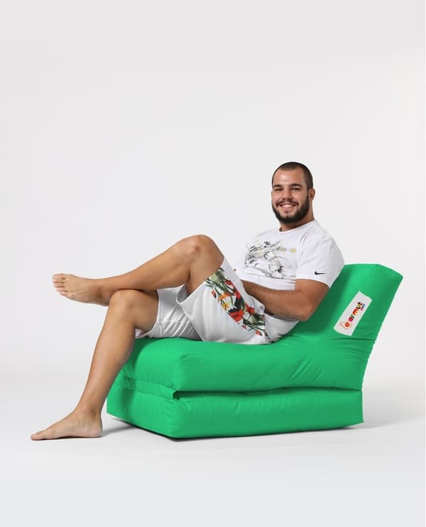 Garden Bean Bag Siesta Bäddsoffa Puff - Grön