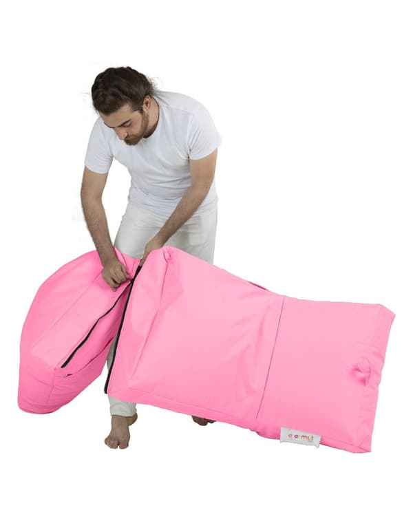 Garden Bean Bag Siesta Bäddsoffa Puff - Rosa