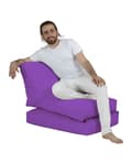 Miniatyrbilde 4 av 9: Garden Bean Bag Siesta Sovesofa Puff - Lilla