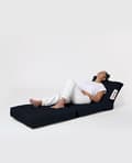 Miniatyrbilde 5 av 9: Garden Bean Bag Siesta Sovesofa Puff - Svart