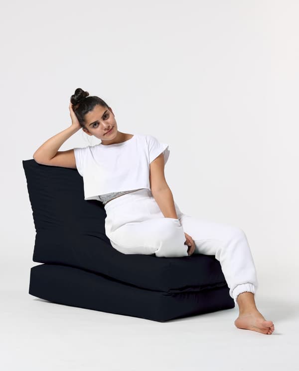 Garden Bean Bag Siesta Sovesofa Puff - Svart