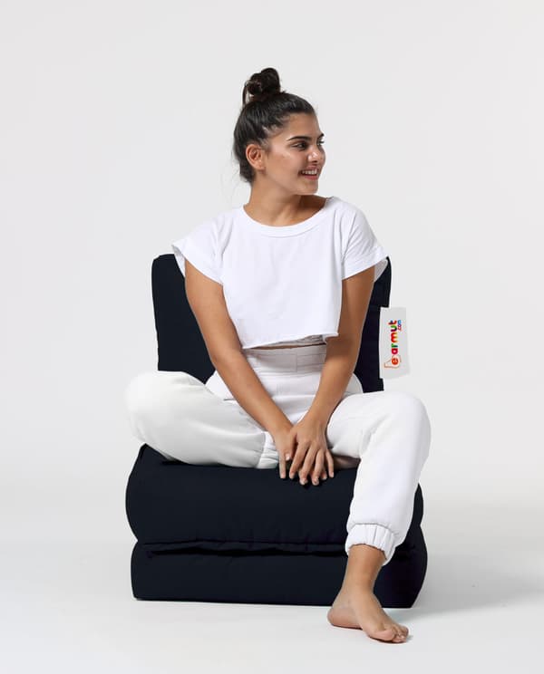 Garden Bean Bag Siesta Sovesofa Puff - Svart