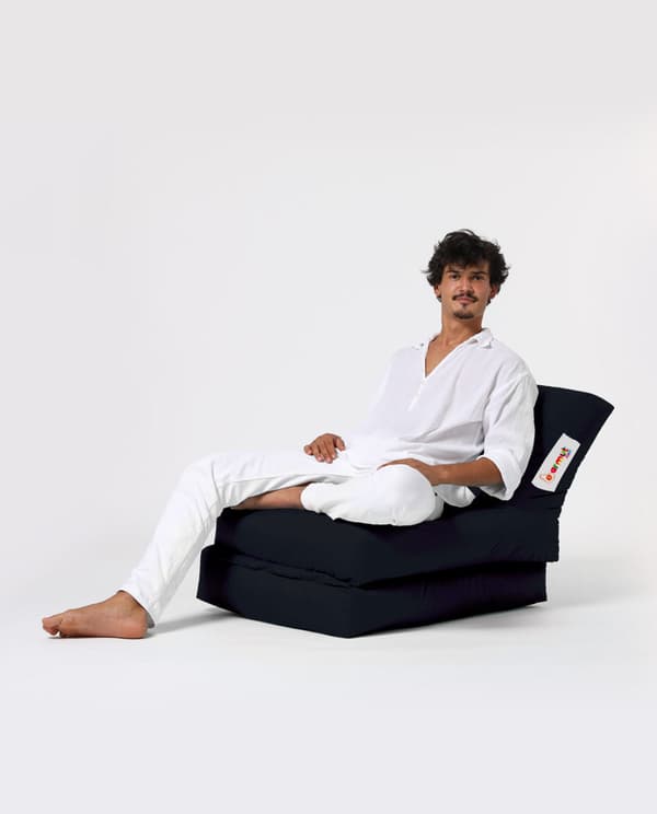 Garden Bean Bag Siesta Sovesofa Puff - Svart