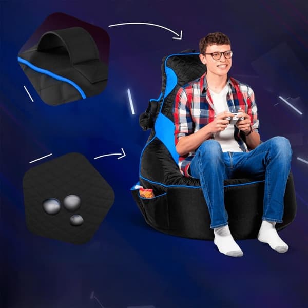 Garden Bean Bag Gamer - sininen, musta