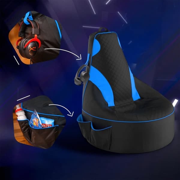 Garden Bean Bag Gamer - sininen, musta