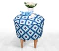 Miniatyrbild 2 av 4: Pouffe Sky v3 - Blå, Vit
