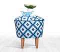 Miniatyrbild 1 av 4: Pouffe Sky v3 - Blå, Vit