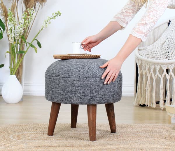 Pouffe Deff - Grå