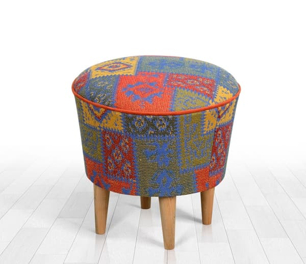 Pouff Rug v3 - Monivärinen