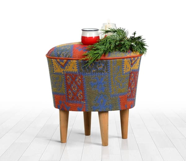 Pouff Rug v3 - Monivärinen