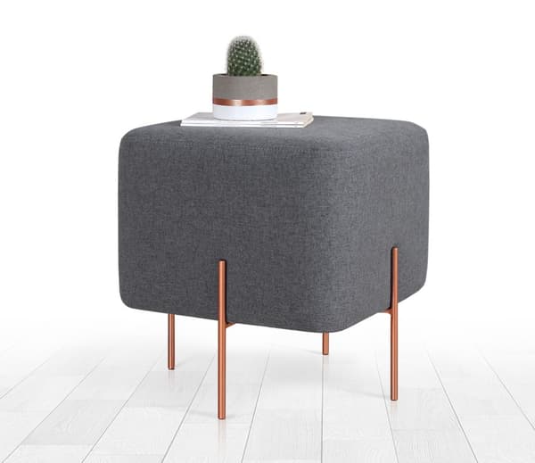 Pouff Copper 59 - tummanharmaa