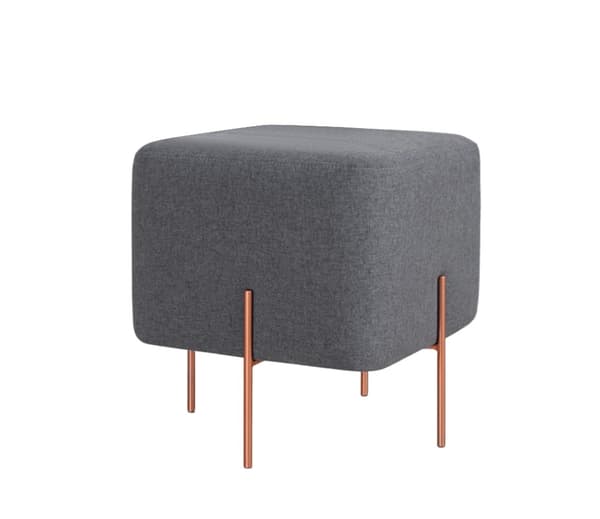 Pouff Copper 59 - tummanharmaa