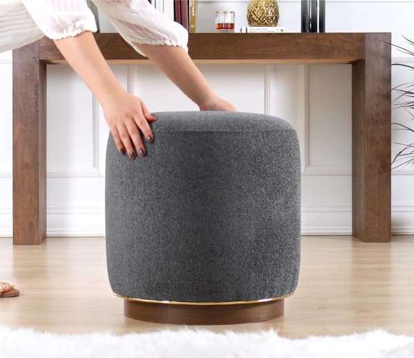 Pouffe Zeone - harmaa