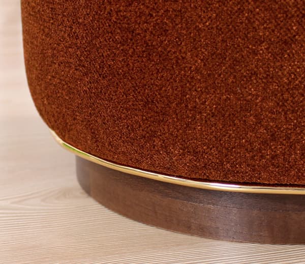 Pouffe Zeone - laatan punainen