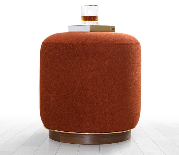 Pouffe Zeone - laatan punainen