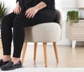 Miniatyrbillede 3 af 6: Pouffe Corvile - Creme