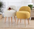 Miniatyrbillede 5 af 6: Pouffe Corvile - Creme