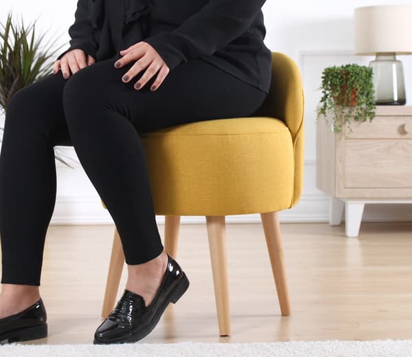 Pouffe Corvile - keltainen
