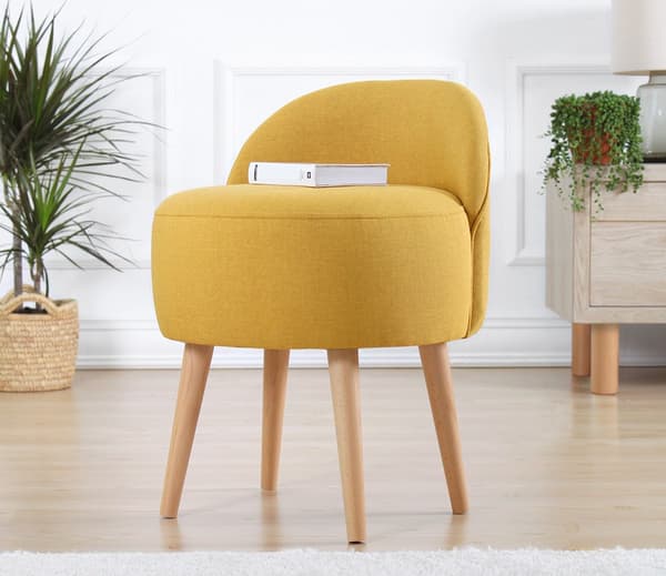 Pouffe Corvile - keltainen