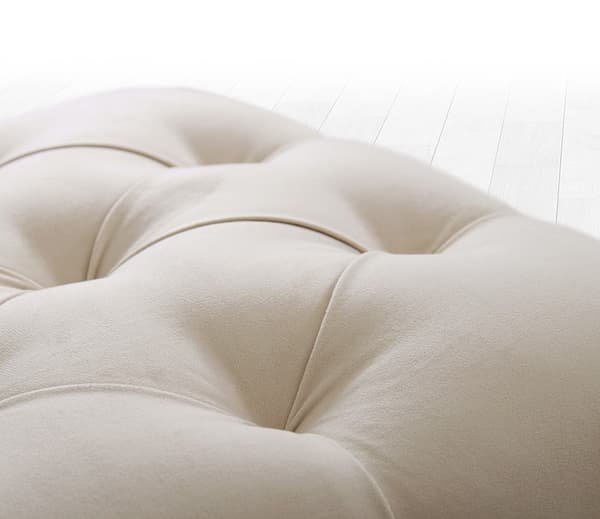Puf Floral - Creme