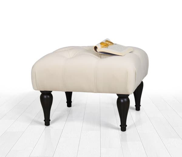 Puf Floral - Creme