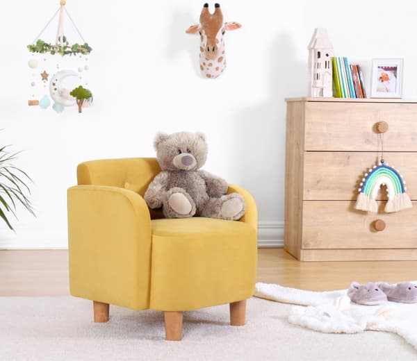 Kid's Wing Chair Volie - Gul