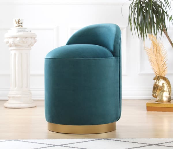 Pouffe Dover - bensiininvihreä