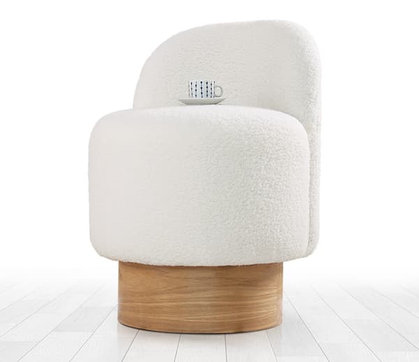 Puff Monre Teddy - Vit