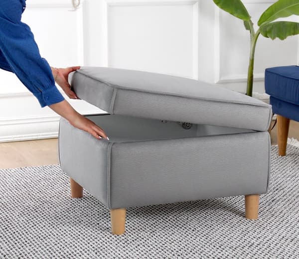Pouffe Roscen - harmaa