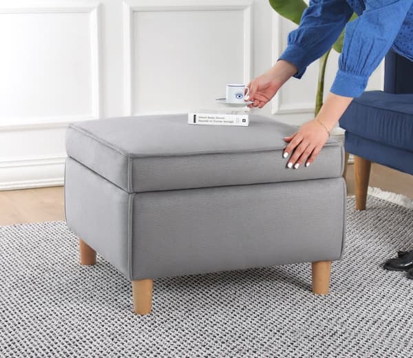 Pouffe Roscen - harmaa