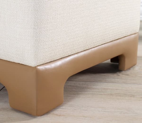 Puffe Lenover - kerma, beige