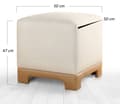 Pikkukuva 6 / 6: Puffe Lenover - kerma, beige