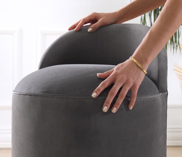 Pouffe Dover - Mörkgrå