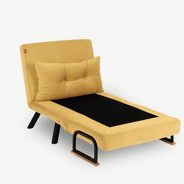 1-seters sovesofa Sando Single - Sennep