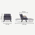 Miniatyrbilde 6 av 6: 1-seters sovesofa Sando Single - Sennep
