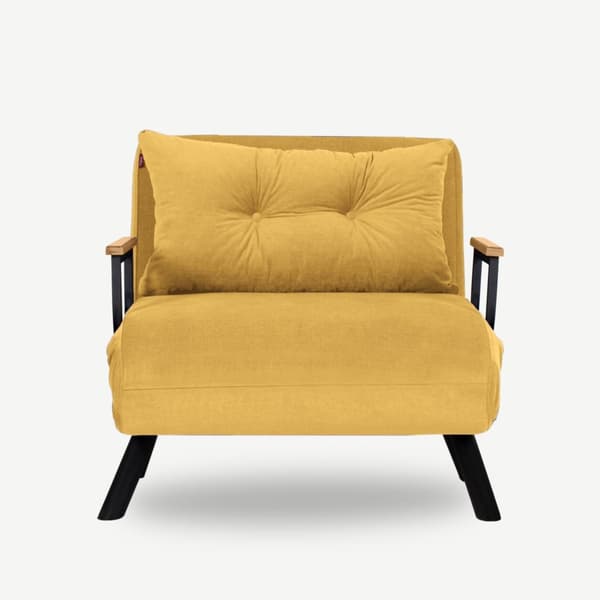 1-seters sovesofa Sando Single - Sennep