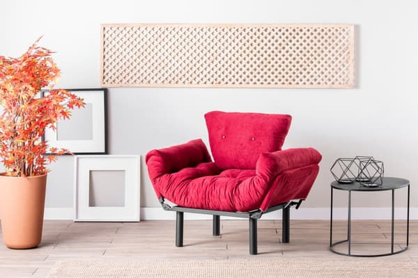 Wing Chair Nitta Single - Maroon