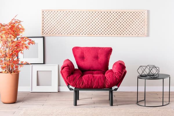 Wing Chair Nitta Single - Maroon