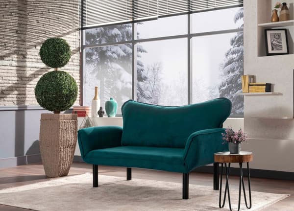 2-sits bäddsoffa Chatto - Bensinblå