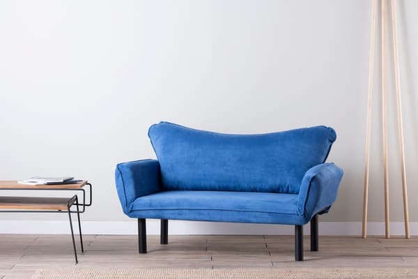 2-sæders sovesofa Chatto - blå