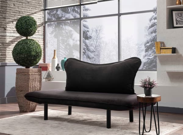 2-seters sovesofa Chatto - svart