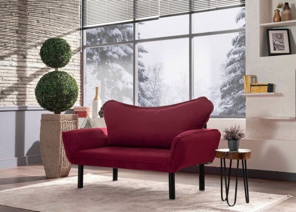 2-sits bäddsoffa Chatto - Rödbrun