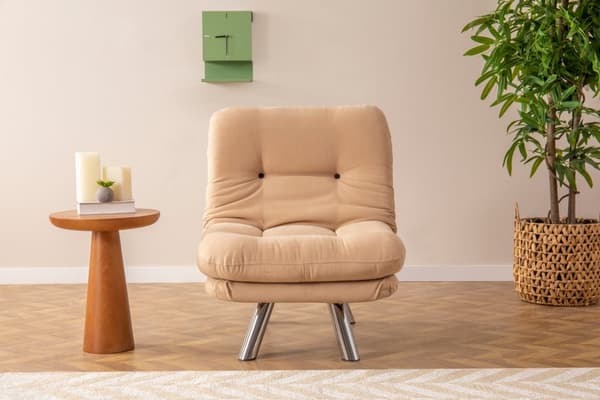 1-sits bäddsoffa Misa Small Solo - Cream