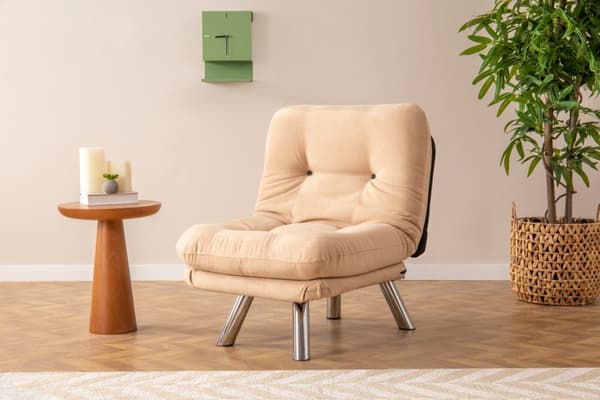 1-sits bäddsoffa Misa Small Solo - Cream