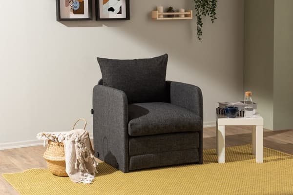 1-seters sovesofa Saga Single - Mørkegrå