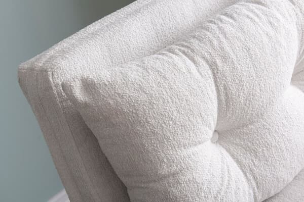 1-sits bäddsoffa Sando Single - Teddytyg - Vit