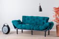 Miniatyrbillede 1 af 9: 3-Pers. Sovesofa Nitta Triple - Petrol Green