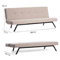 Miniatyrbillede 8 af 8: 3-sæders sovesofa Zola - Creme