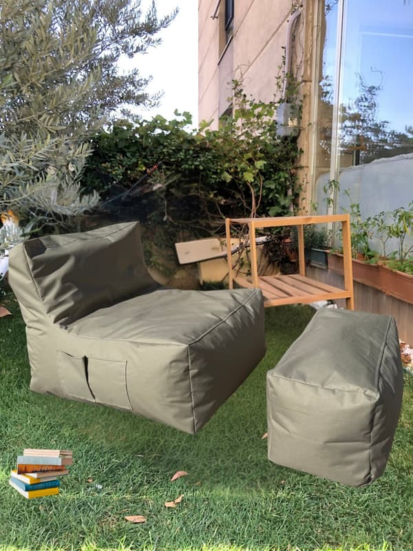 Bønneposesett (2 stk) Xxl Sedir - Beige